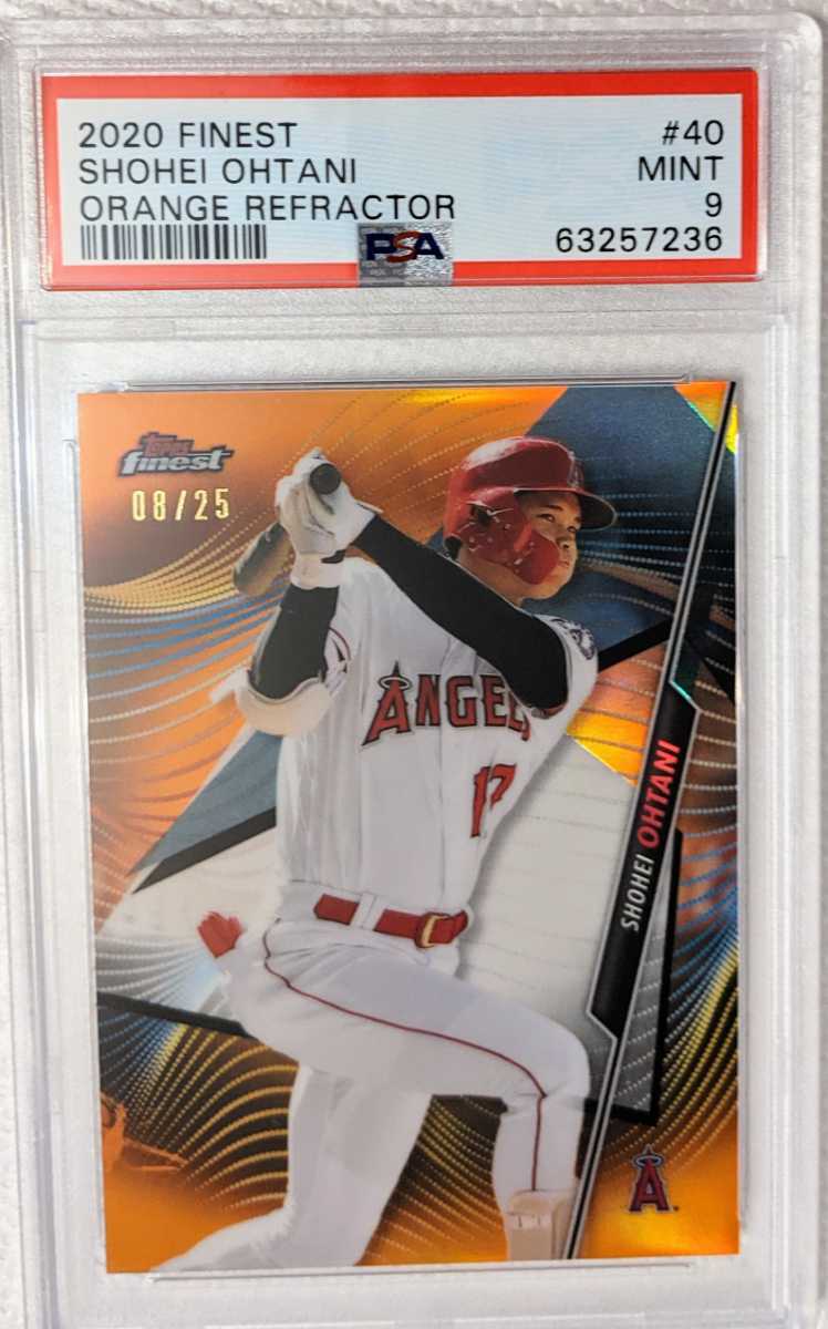 PSA9 世界25枚限定 シリアルナンバー入り 大谷翔平】topps カード