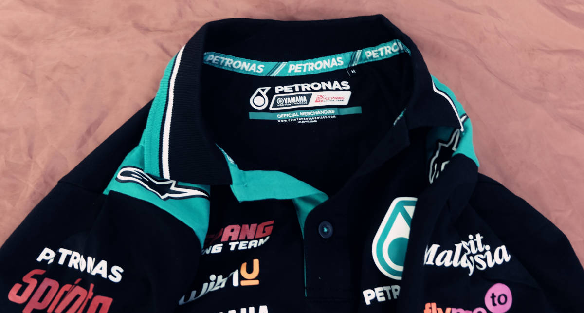 【PETRONAS YAMAHA SRT】MotoGP 公式 ポロシャツ【2XL】（検：20 クアルタラロ 46 ロッシ 04 ドヴィツィオーゾ　ペトロナス・ヤマハ）_画像5