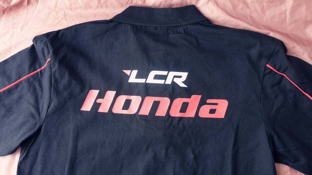 【LCR HONDA T】MotoGP オフィシャル ポロシャツ【L】 希少 BLACK （検：中上貴晶【30】 MotoGP HRC RC213V）_画像5