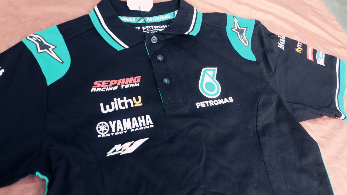 size【XL】【PETRONAS YAMAHA SRT】MotoGP 公式 ポロシャツ（検：20 クアルタラロ 46 ロッシ 04 ドヴィツィオーゾ　ペトロナス・ヤマハ）_画像7