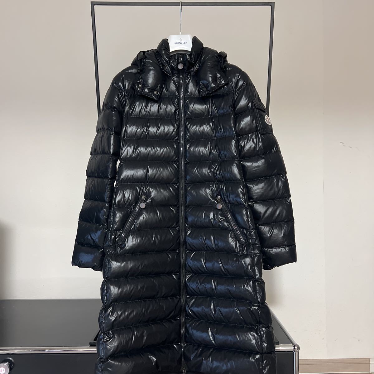 MONCLER☆モンクレール☆ロングダウン☆MOKA☆ブラック☆サイズ0