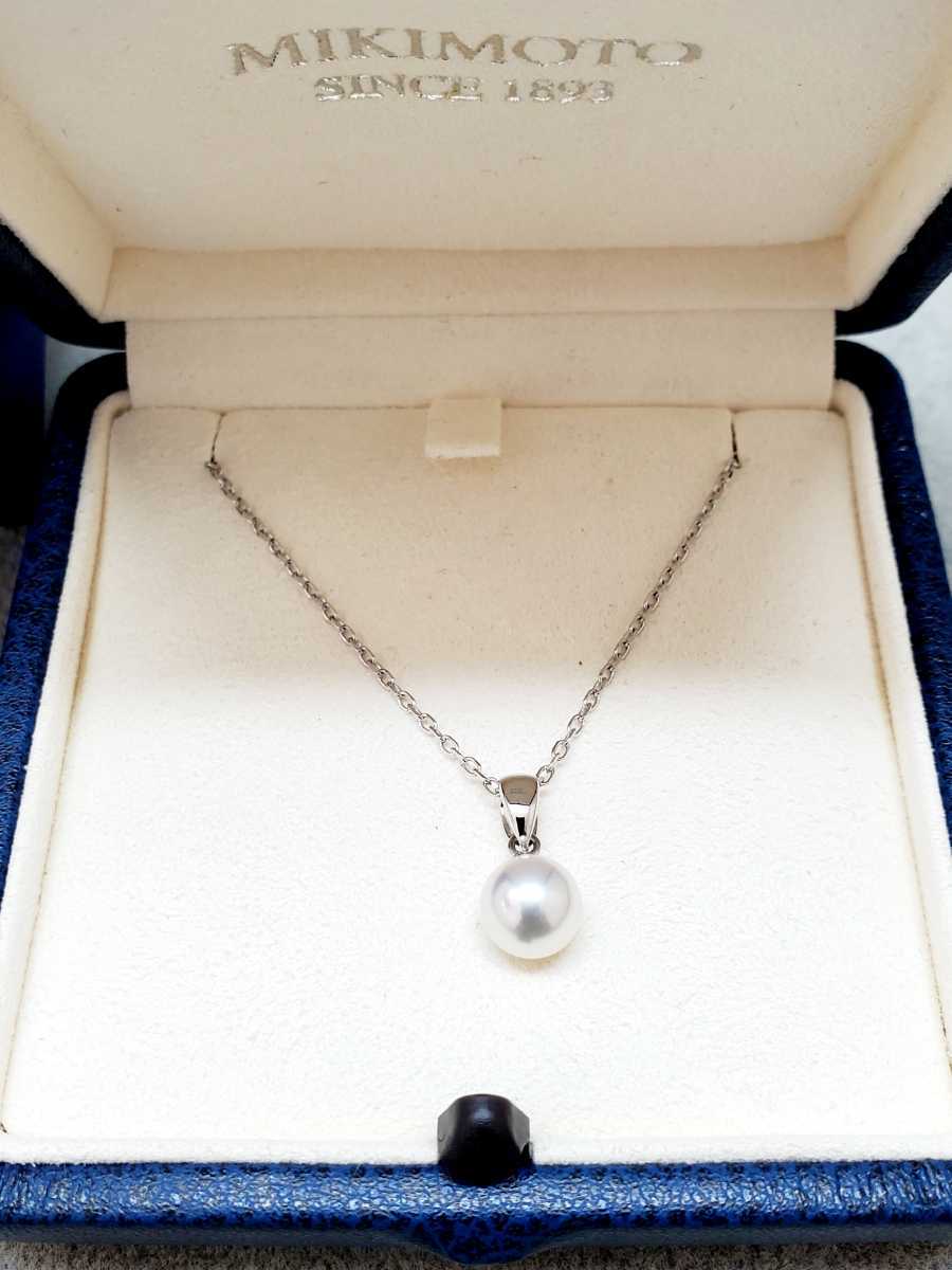 ☆極美品 1円スタート☆ MIKIMOTO ミキモト K18 7㎜ パールネックレス