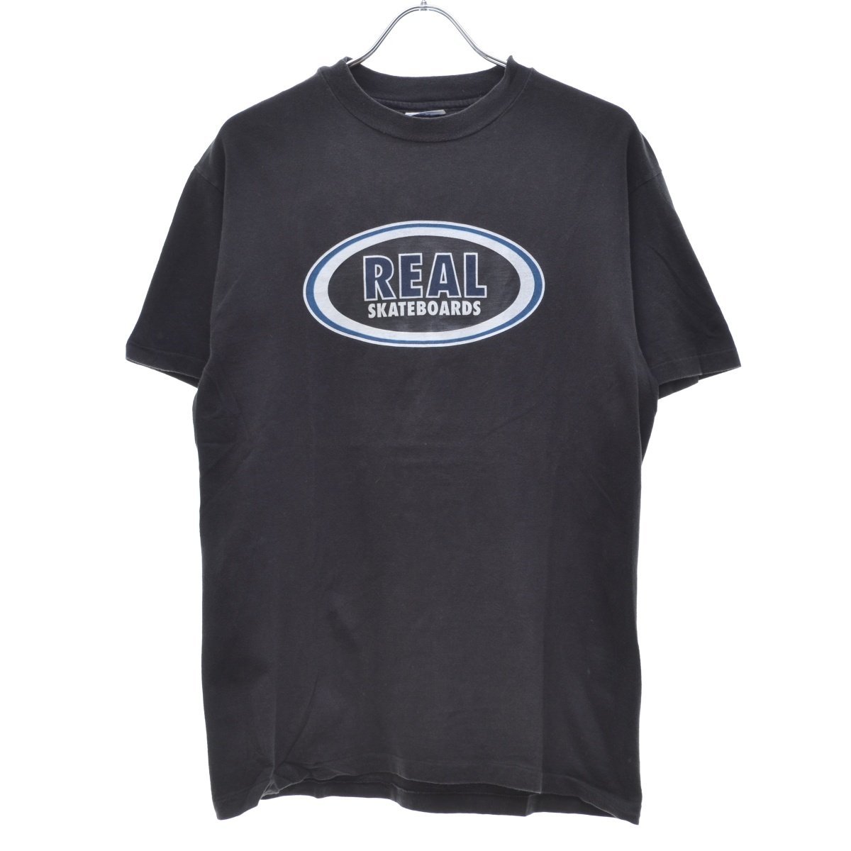 【M】REAL SKATEBOARDS 90s ロゴプリント 半袖Tシャツ oldスケートボード