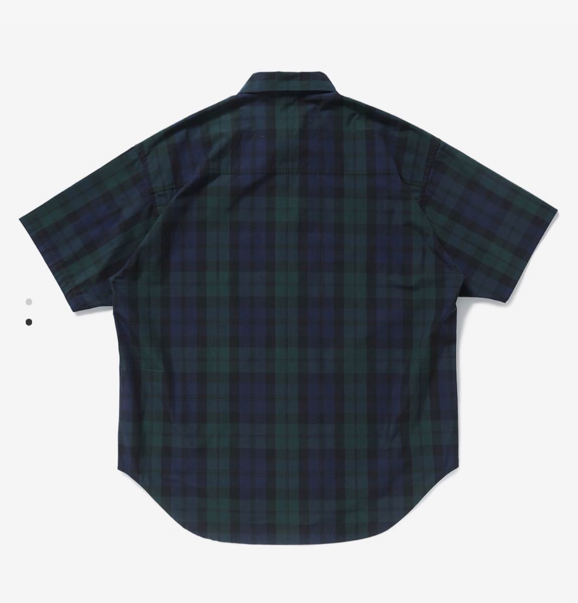 WTAPS 2022SS WCPO SS COTTON BROADCLOTH TEXTILE GREEN CHECK