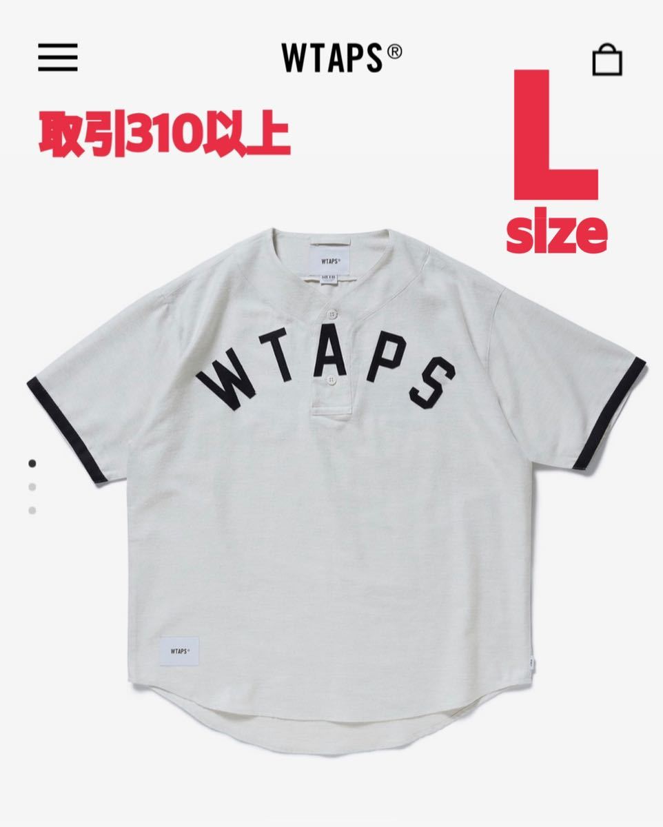 WTAPS 2022SS LEAGUE SS WHITE Lサイズ ダブルタップス リーグ ベースボールシャツ グレー BASEBALL SHIRT WHITE LARGE