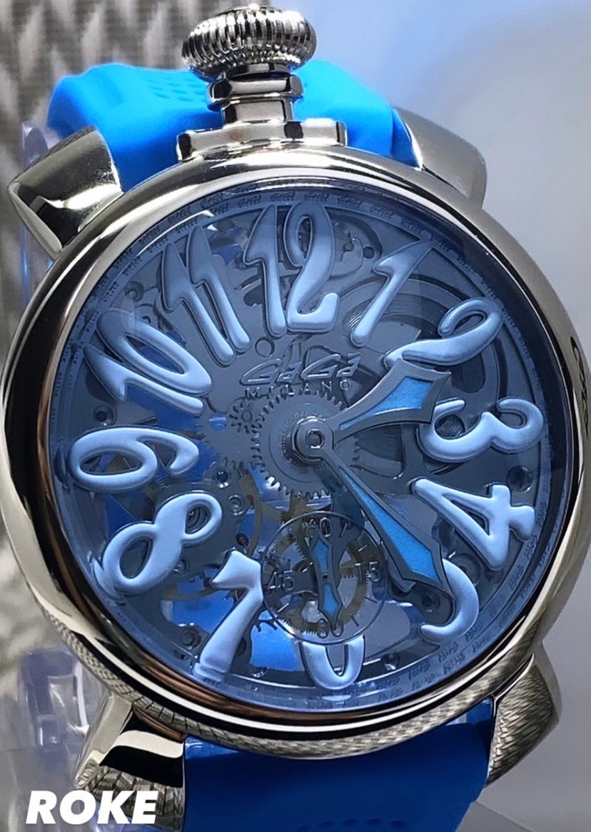 新品 GaGaMILAN ガガミラノ MANUALE マヌアーレ48MM メンズ 腕時計 手