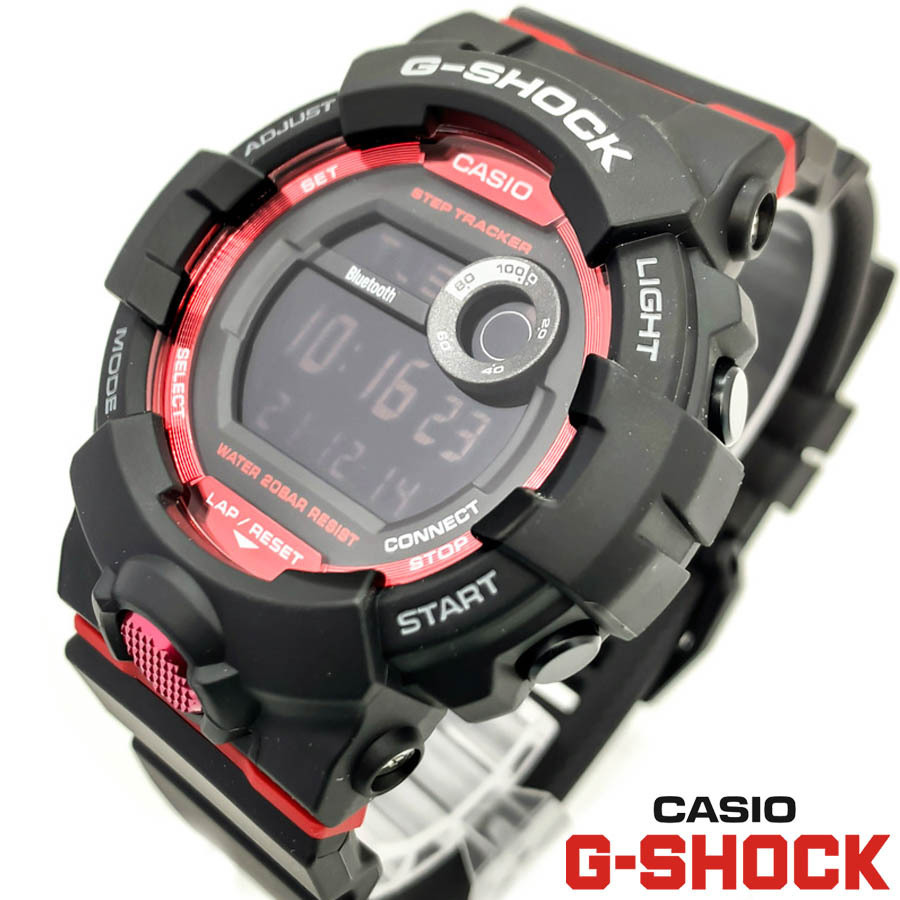 【1円】 CASIO カシオ G-SHOCK ジーショック G-SQUAD ジースクワッド メンズ デジタル 腕時計 モバイルリンク レッド ブラック おすすめ_画像3