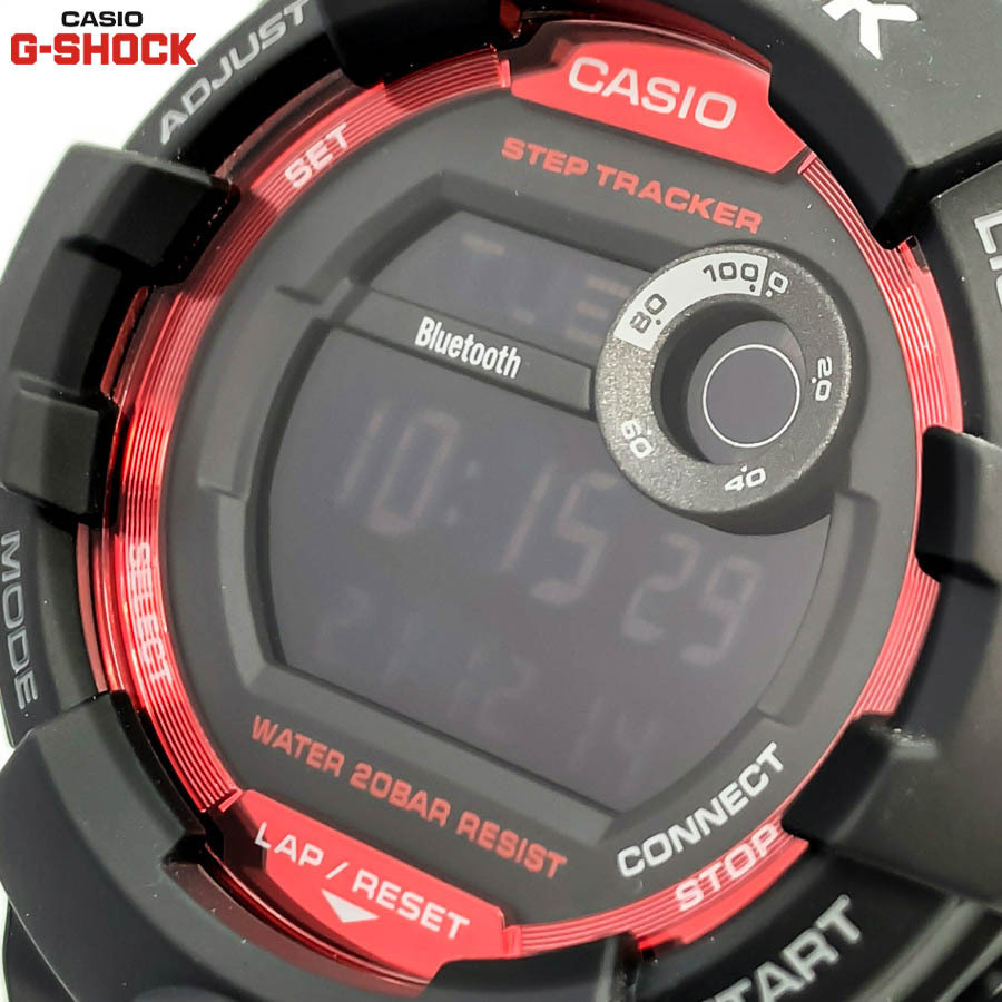 【1円】 CASIO カシオ G-SHOCK ジーショック G-SQUAD ジースクワッド メンズ デジタル 腕時計 モバイルリンク レッド ブラック おすすめ_画像2