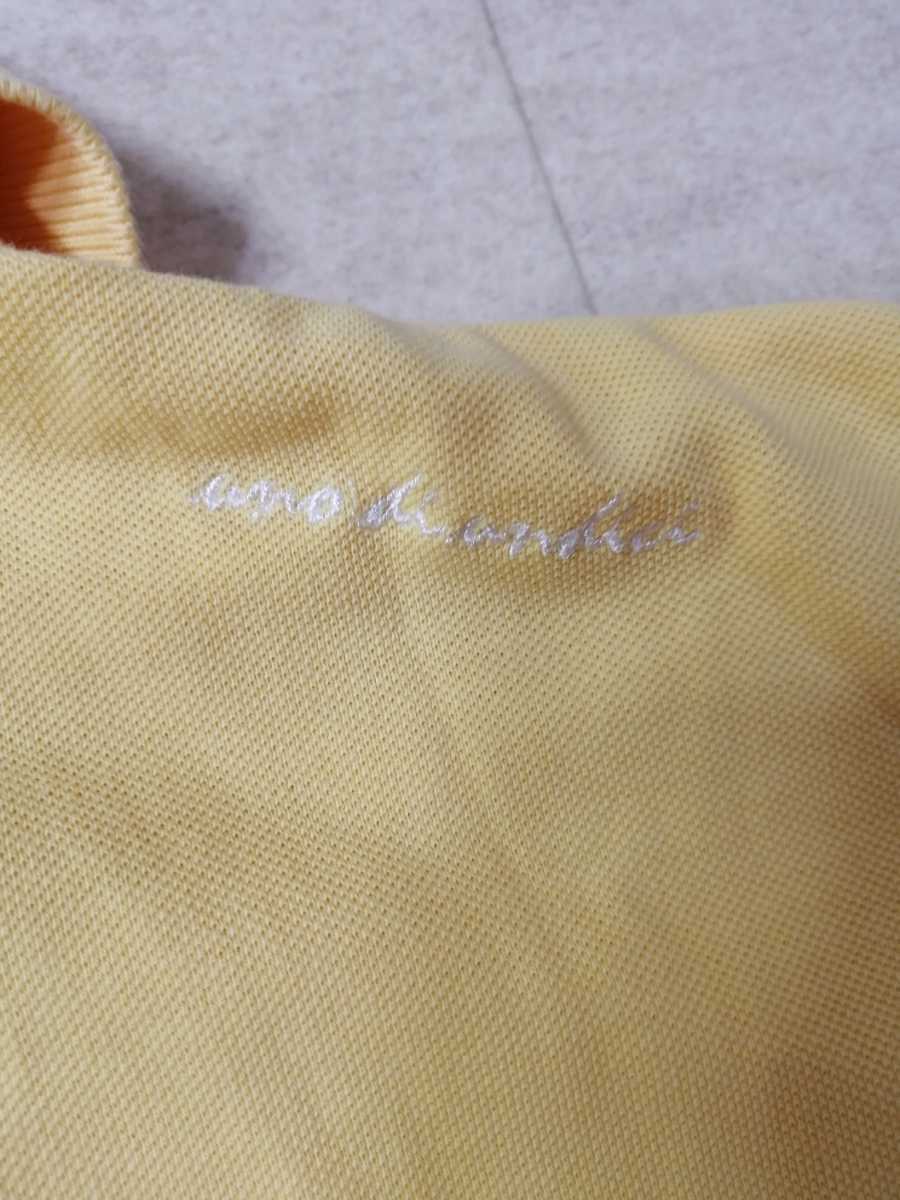サイズ：M　美品　イタリア製　UNDICI ウンディッチ ポロシャツ サッカー 刺繍 スキッパー 半袖 国内正規品 定価:一万超え_画像10