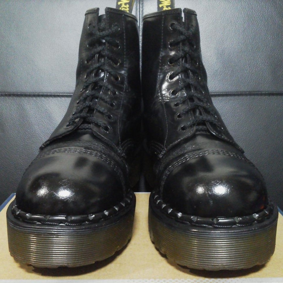 激レア】Dr.Martens 英国製 クレイジーボム UK9 黒 厚底 CRAZYBOMB