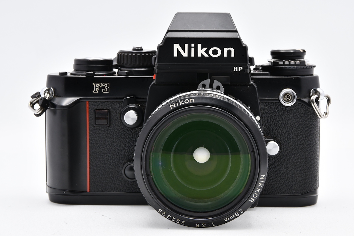 Nikon F3 HP + AI改 New NIKKOR 28mm F3.5 フィルムカメラ MF一眼レフ 広角単焦点 レンズセット ニコン ■01077_画像1