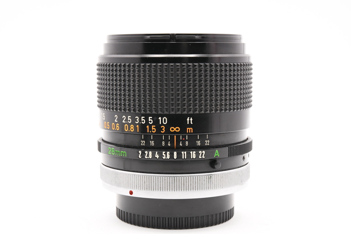 Canon LENS FD 28mm F2 S.S.C. FDマウント キヤノン MF一眼レフ用 広角単焦点レンズ 大口径 希少 ■01758_画像8