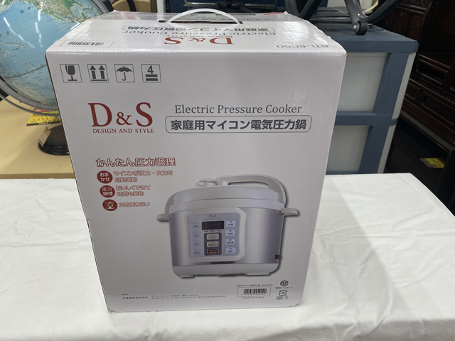 未使用★D&S ディーアンドエス★電気圧力鍋4.0L STL-EC50★シルバー_画像1