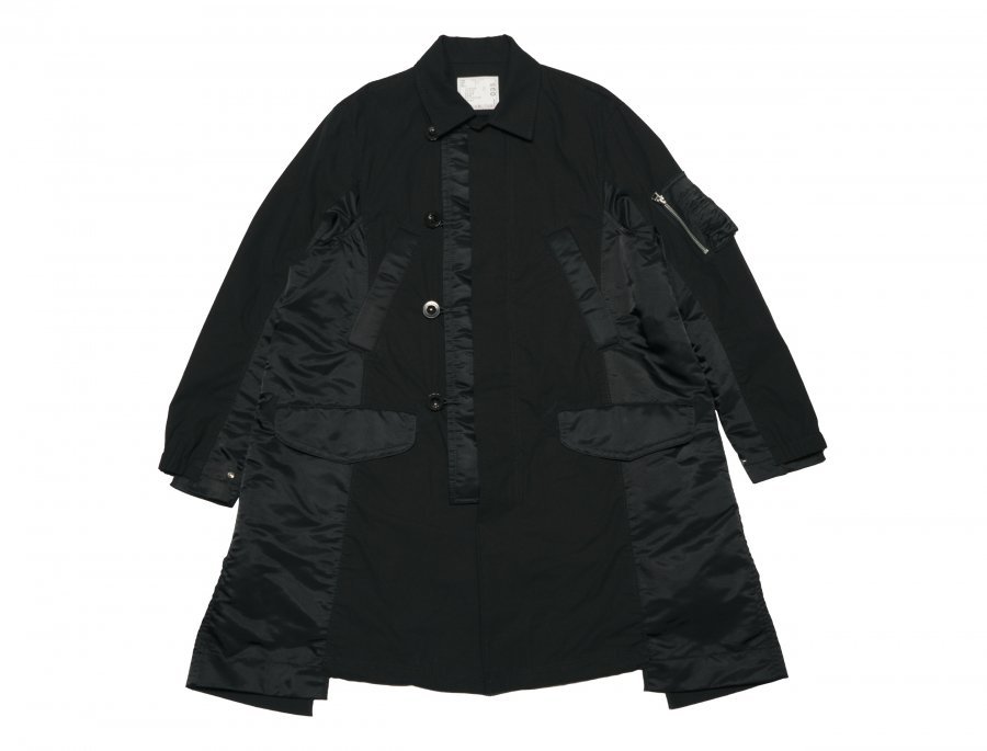 Yahoo!オークション - 試着のみ sacai Military Coat 2 BL...