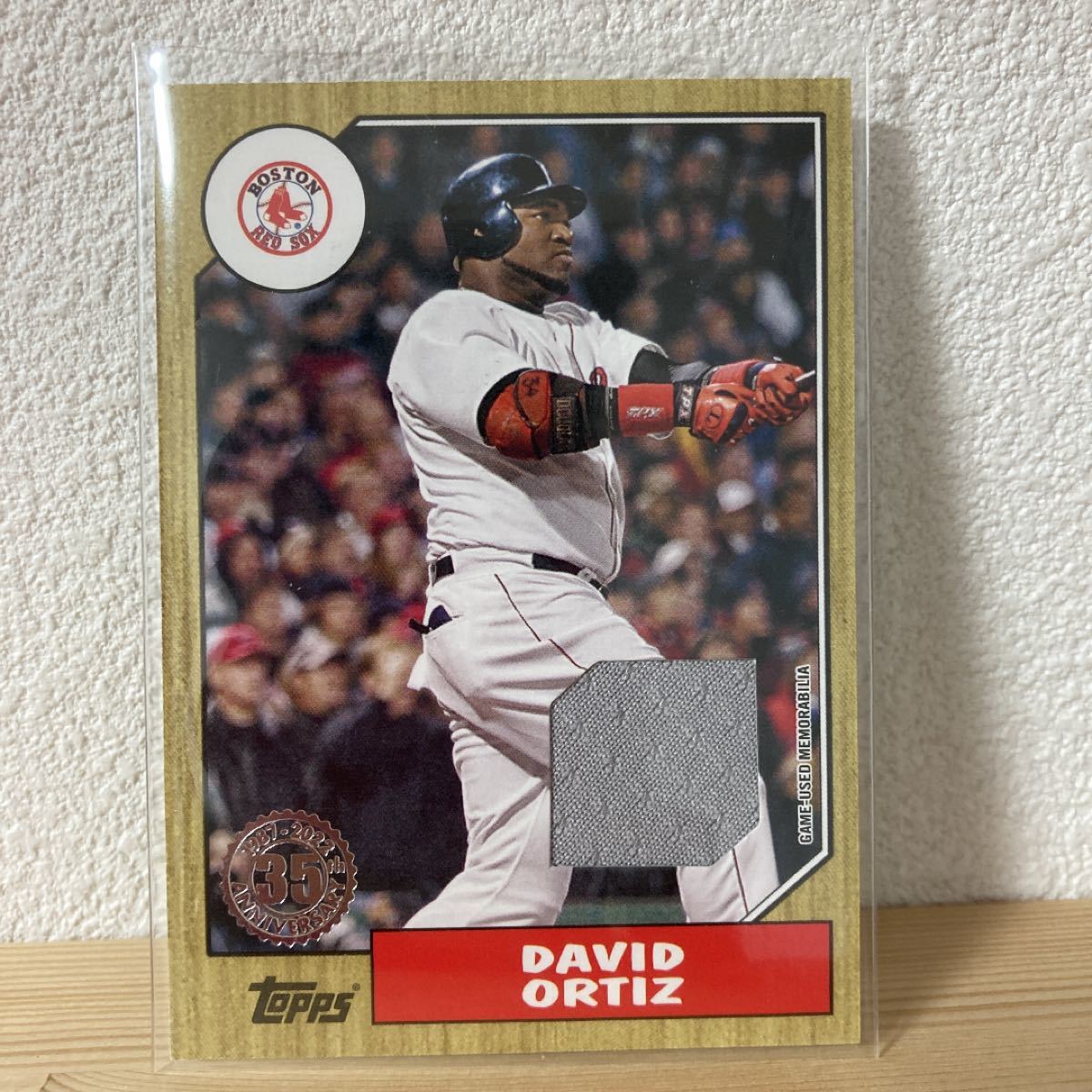 デイビッド.オルティス Topps メモラビリア Patch