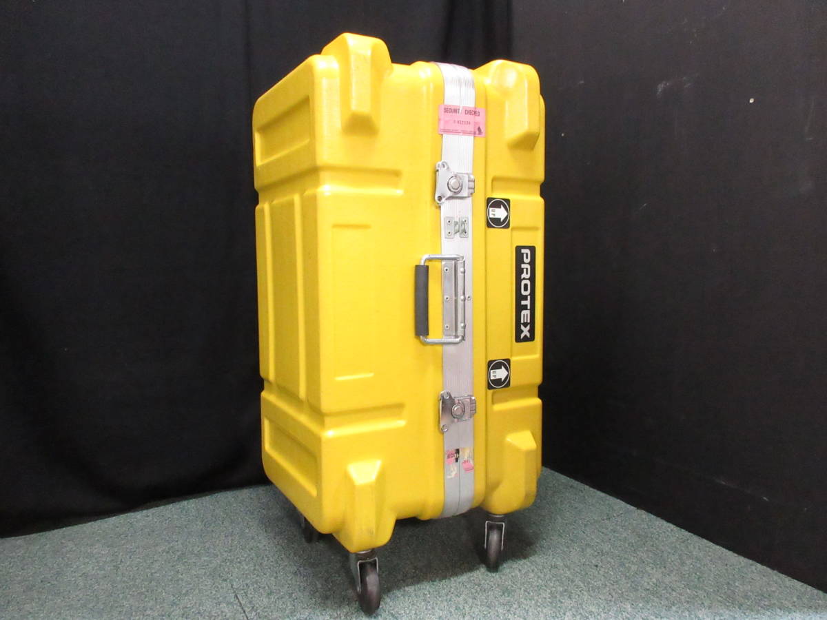 M16213【PROTEX】プロテックス スーツケース 高78cm イエロー ハード