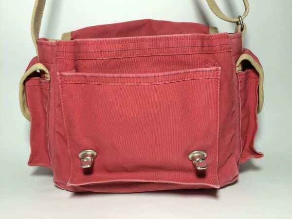 8 прекрасный товар * Ichizawa Hanpu производства женский сумка на плечо красный цвет *S-18( маленький )