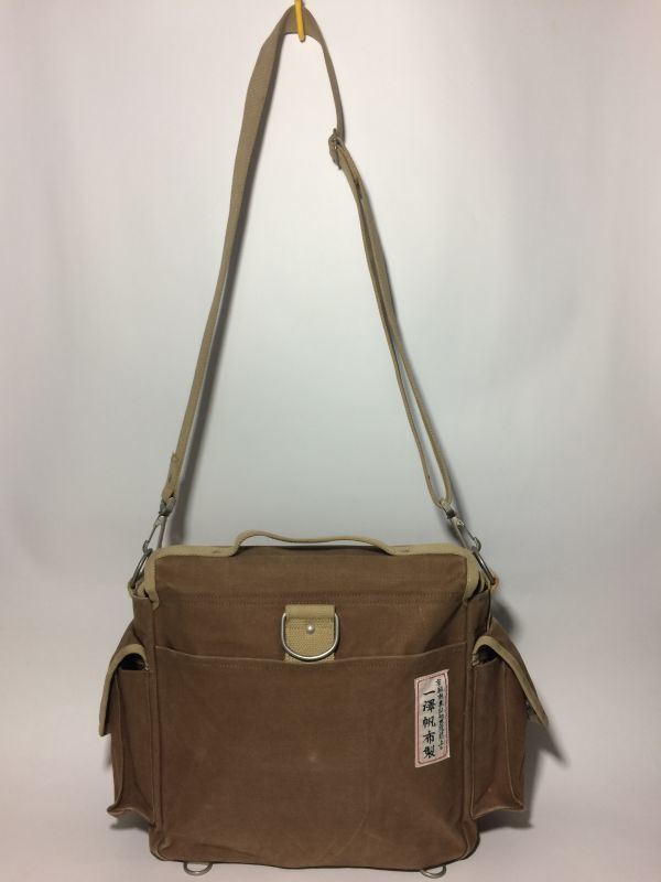 全ての 5やや美品☆ 旧一澤帆布製 ☆ ブラウン色 3WAYショルダーバッグ