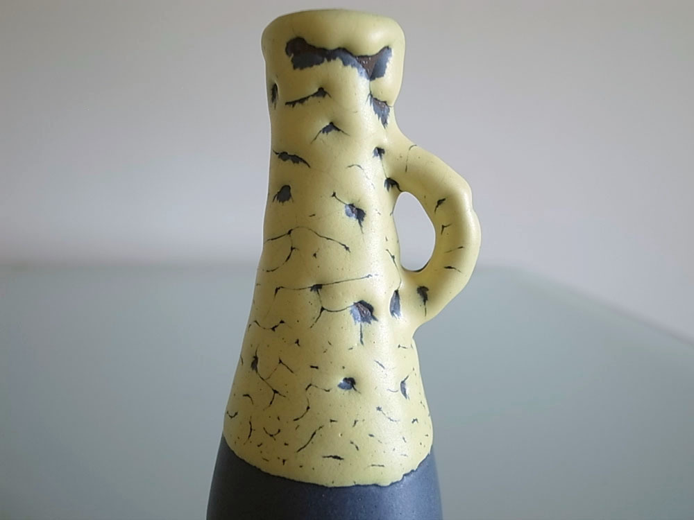 ドイツ 1960年代~1970年代 Elsterwerda Fat Lava 花器 ミッドセンチュリー ヴィンテージ 東ドイツ 花瓶 一輪挿し オブジェ ジャグ_画像2