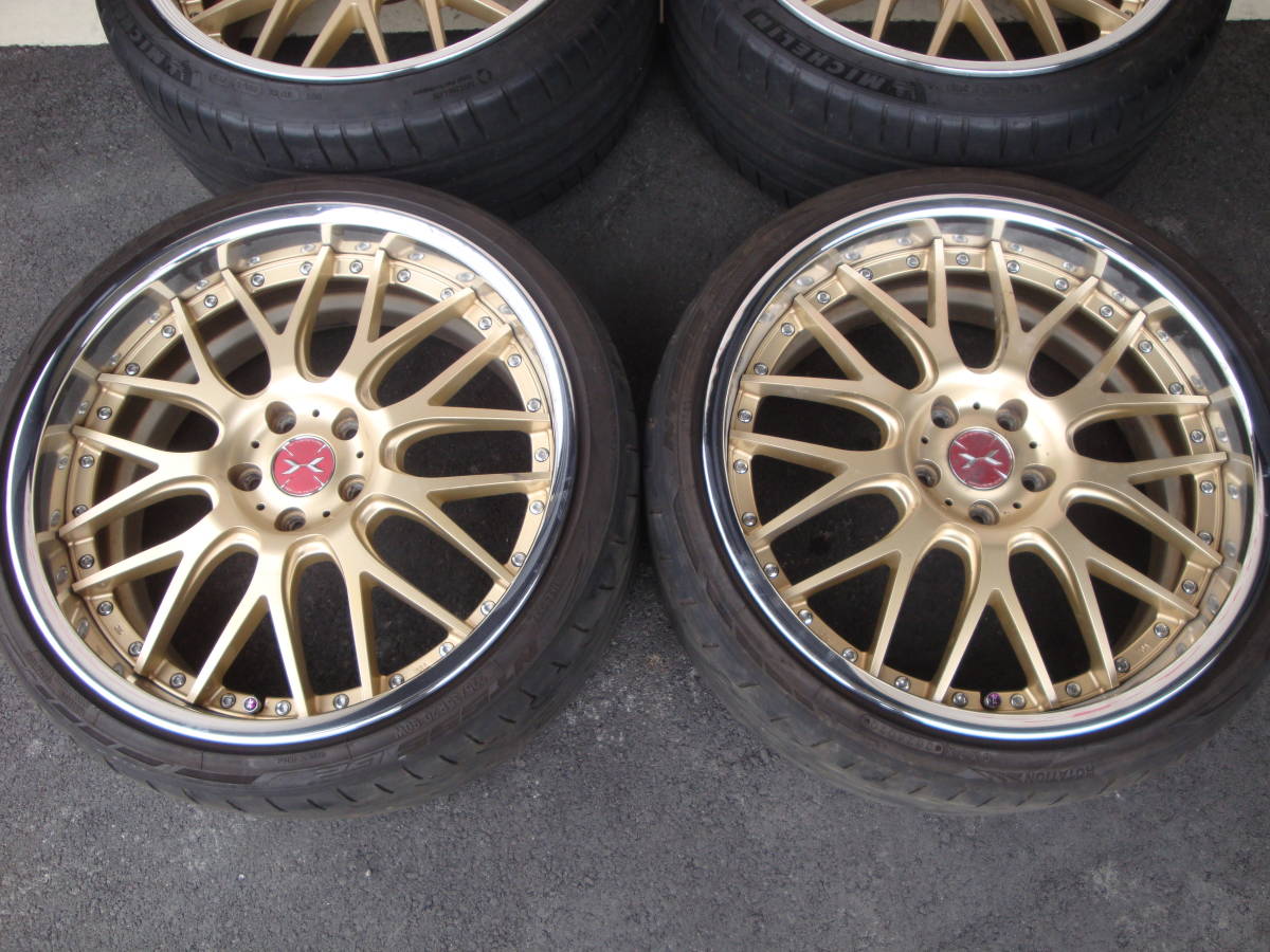 人気の!マーベリック 709M 20インチアルミ+NITTO NT555 G2 225/35R20 2本・ミシュラン 245/35ZR20 2本 計4本セット!!_画像2