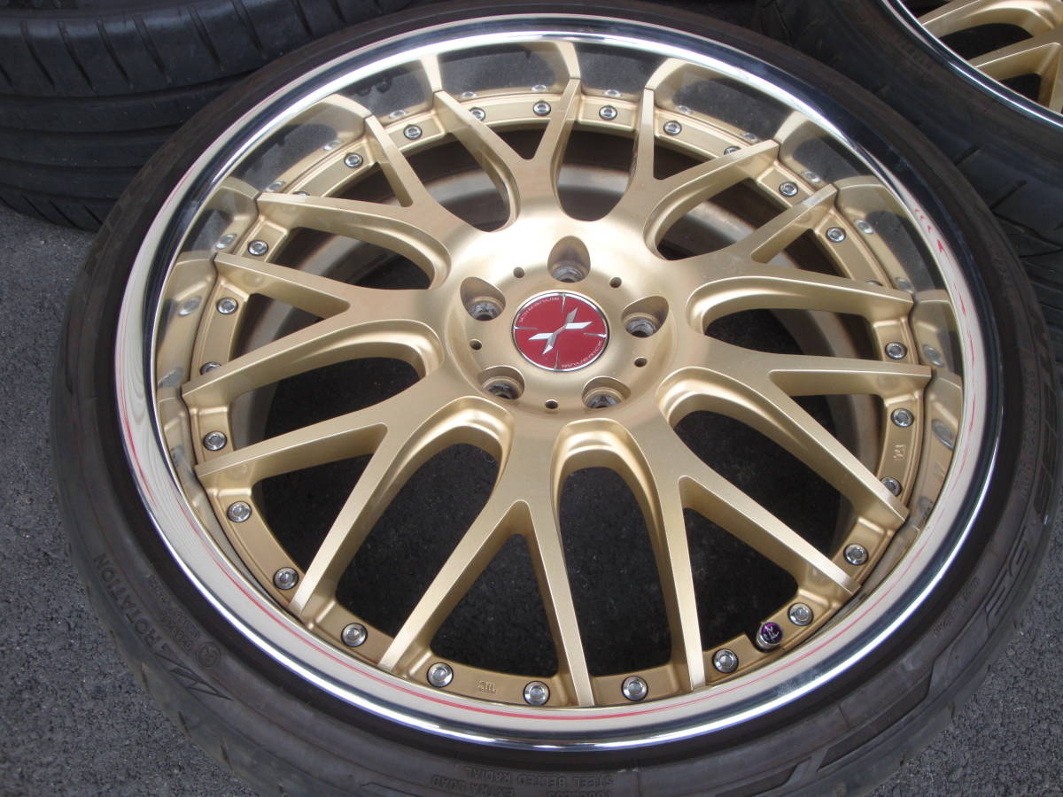 人気の!マーベリック 709M 20インチアルミ+NITTO NT555 G2 225/35R20 2本・ミシュラン 245/35ZR20 2本 計4本セット!!_画像4