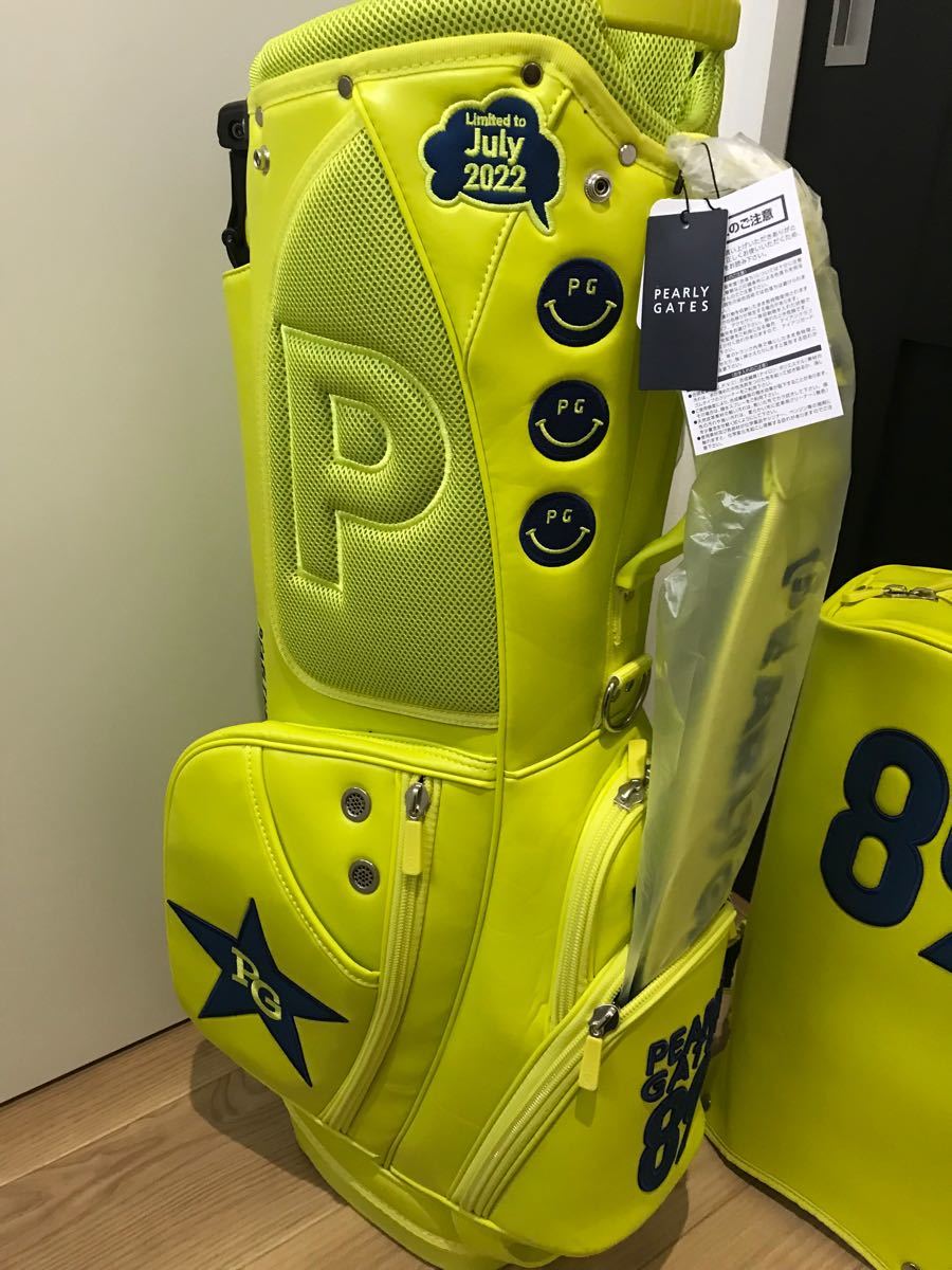 パーリーゲイツ キャディバッグ 限定モデル ライム 正規品・新品 パーリーゲイツ キャディバッグ 限定モデル ライム 正規品・新品