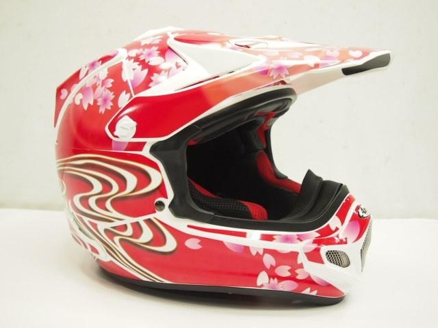 Arai Vcross4 ヘルメット デカールセット ステッカー 和柄 桜吹雪 白 ヘルメットカスタム ドレスアップ アライ vcross-4_画像4