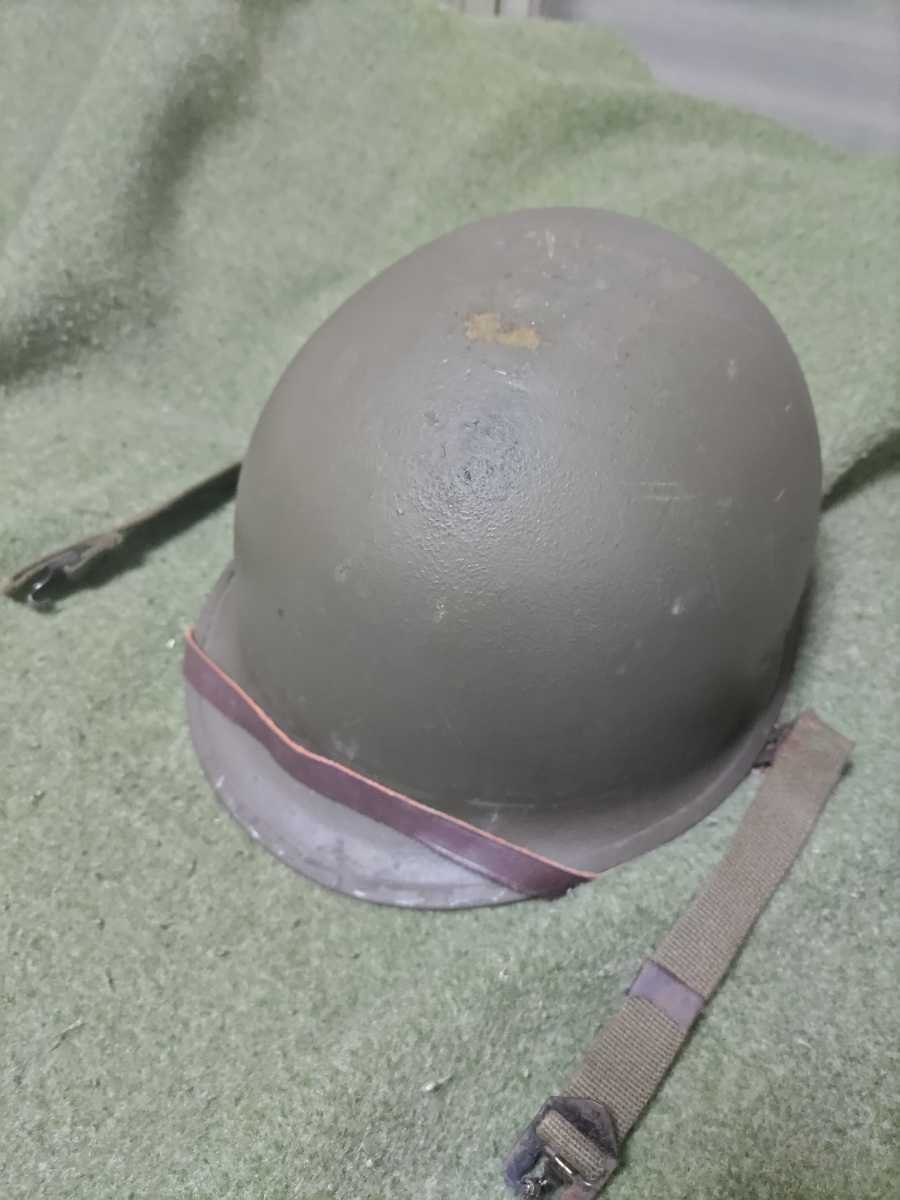 掘り出し物 実物M1スチールヘルメット付き 個人装備
