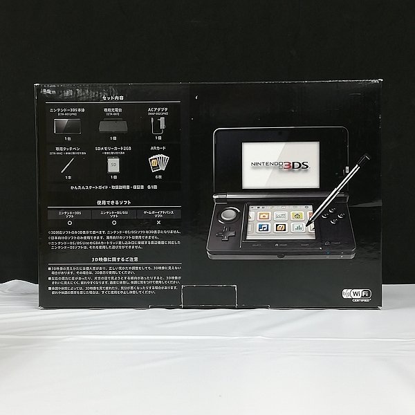gF008a [箱説有] ニンテンドー 3DS 本体 コスモブラック / NINTENDO