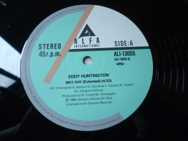 Eddy Huntington / May Day ヒットチューン POPダンス 12 Extended & Remix 収録　試聴_画像3