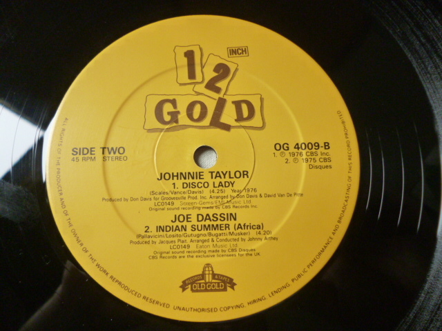 Labelle / Lady Marmalade 定番ディスコ 12EP Emotions / Best Of My Love - Johnnie Taylor / Disco Lady - Joe Dassin / Indian Summerの画像3