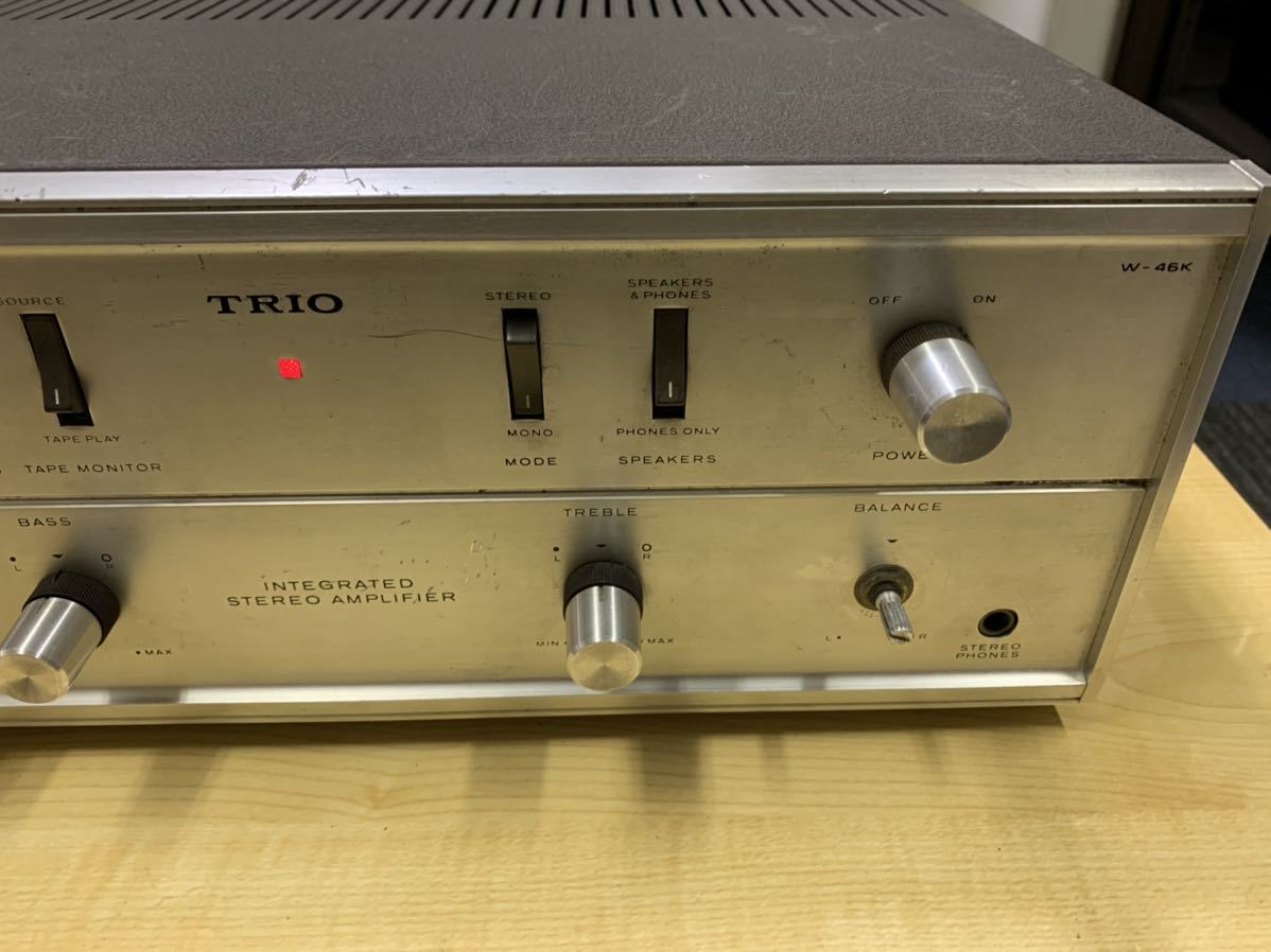 TRIO トリオ W-46K 真空管プリメインアンプ 通電確認済み u