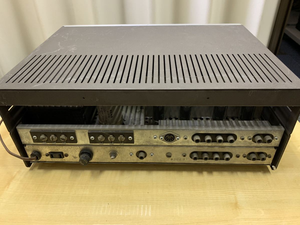 TRIO トリオ W-46K 真空管プリメインアンプ 通電確認済み u