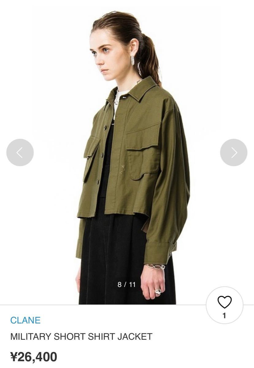 しましたが CLANE SHORT SHIRT JACKETの通販 by a|クラネならラクマ