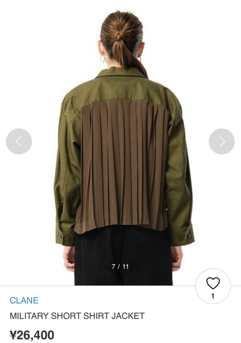しましたが CLANE SHORT SHIRT JACKETの通販 by a|クラネならラクマ