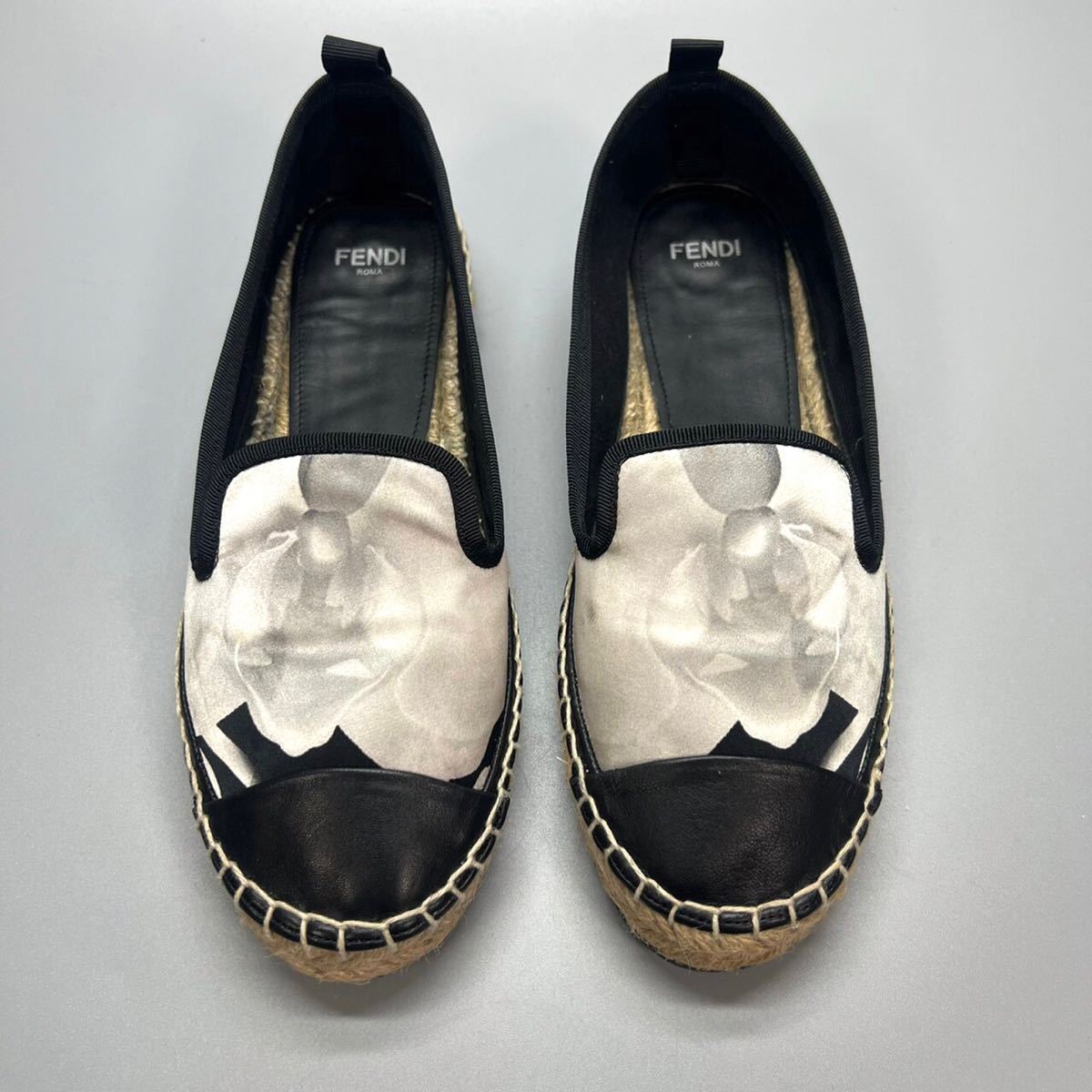 FENDI フェンディ エスパドリーユ 花柄-
