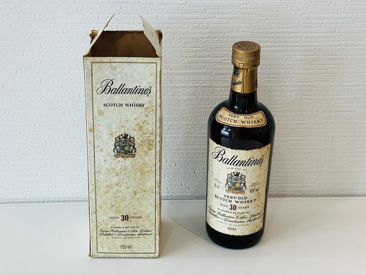 未開栓】 Ballantine's バランタイン 30年 ベリーオールド 43％ 750ml 古酒 洋酒 ブランデー