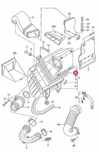 Audi Audi A6(C5) 4BARES for air filter 