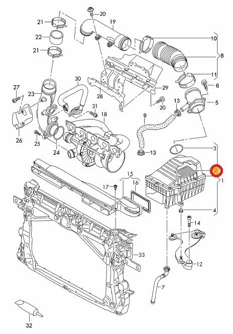 Audi Audi RS3 8VCZGF for air filter 