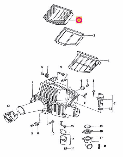 Porsche ポルシェ ボクスター(986) 98667用 エアフィルター_画像2