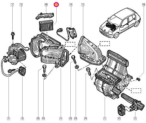 Renault ルノー ルーテシア2 BF4用 エアコンフィルター_画像2