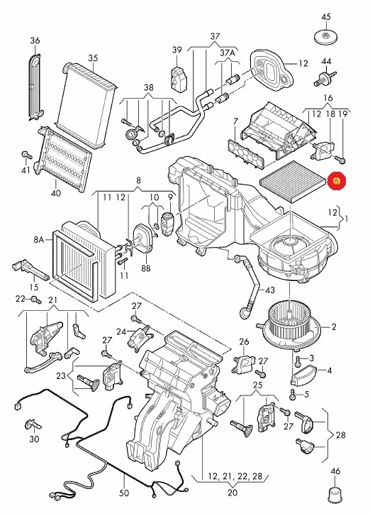 【高性能】VW ティグアン 5NDFGF用 MANN フレシャスプラス エアコンフィルター Volkswagen フォルクスワーゲン_画像2