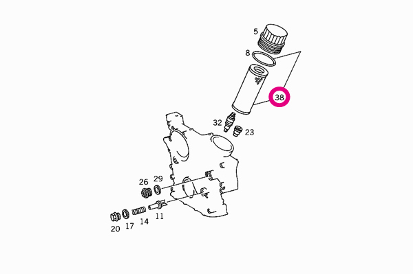 ベンツ ゲレンデヴァーゲン(W463) 463227用 オイルフィルター Mercedes-Benz メルセデス・ベンツ_画像2