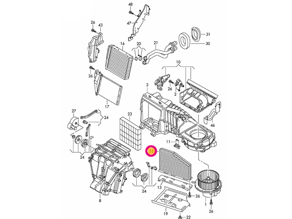 【高性能】VW パサート(B6) 3CBZB用 MANN フレシャスプラス エアコンフィルター(右ハンドル車用) Volkswagen フォルクスワーゲン_画像2