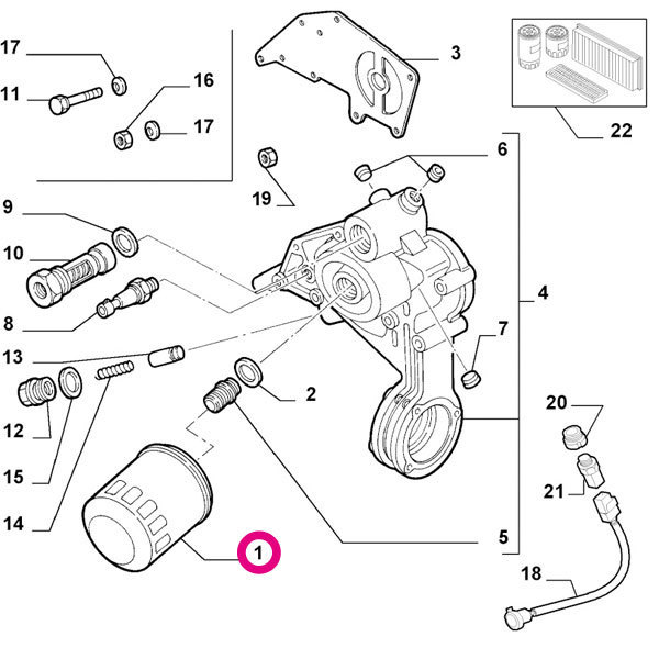 Alfa Romeo 156スポーツワゴン 932BXB用 オイルフィルター アルファロメオ_画像2