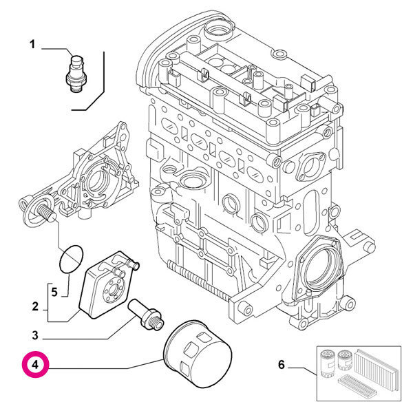 Alfa Romeo 156スポーツワゴン 932BXW用 オイルフィルター アルファロメオ_画像4