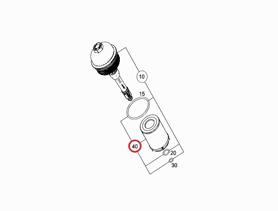 ベンツ Eクラスカブリオレ(A238) 238442C用 オイルフィルター Mercedes-Benz メルセデス・ベンツ_画像2