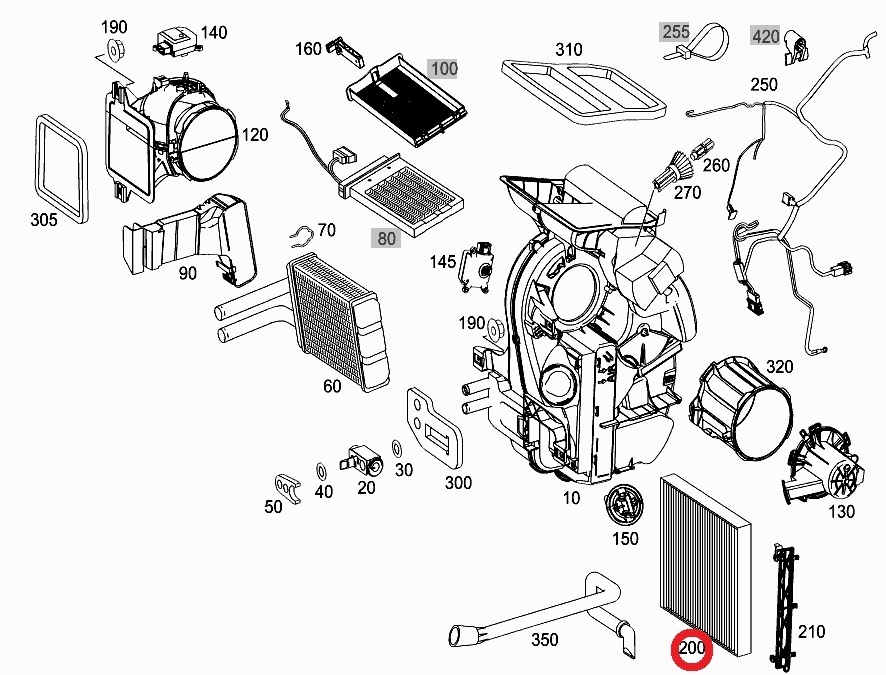 smart Smart For Two cabrio (451) 451431 for air conditioner filter 