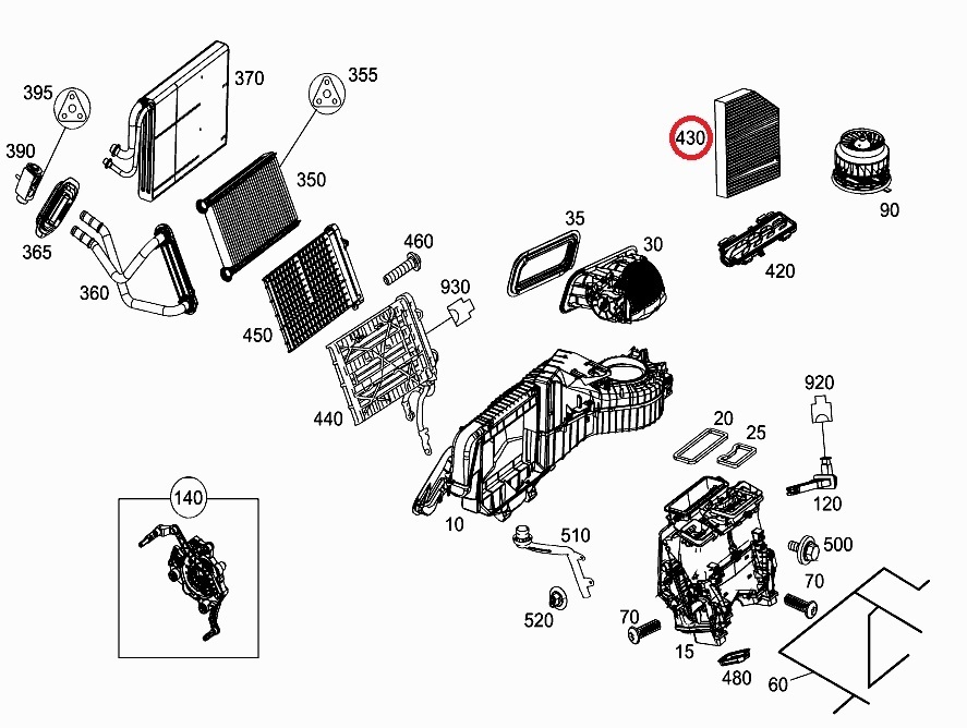 ベンツ Eクラスステーションワゴン(T213) 213268用 エアコンフィルター(内気用) Mercedes-Benz メルセデス・ベンツ_画像2