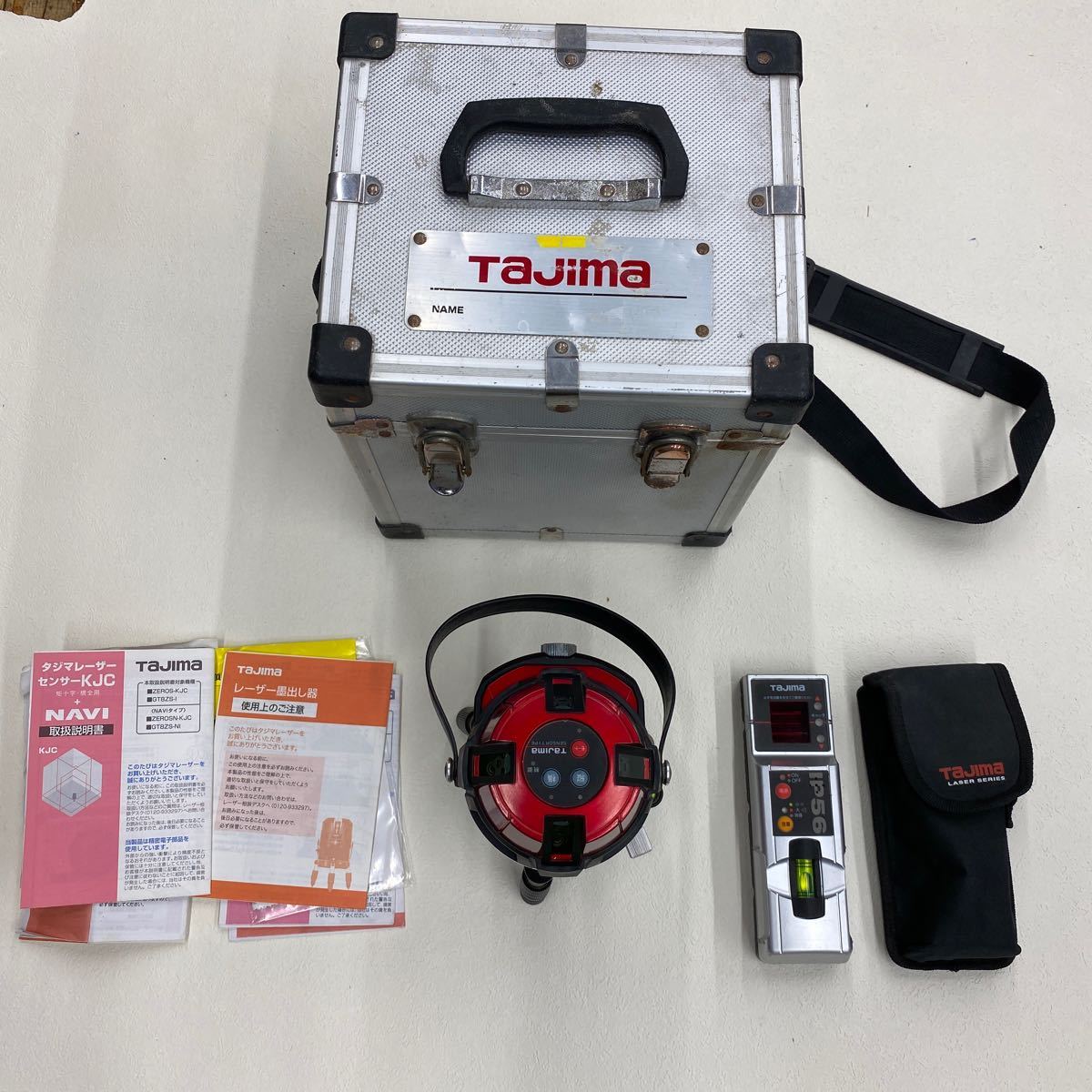 TAJIMA レーザー墨出し器 タジマ ZEROS-KJC 受光器 セット ジャンク品